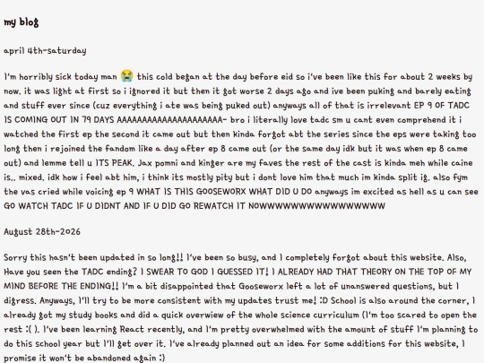 blog screenshot