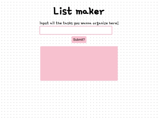 list maker/listmaker screenshot