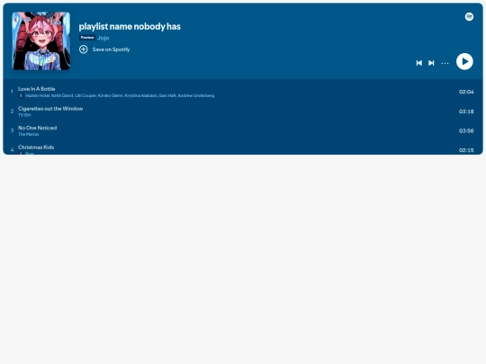 playlist screenshot