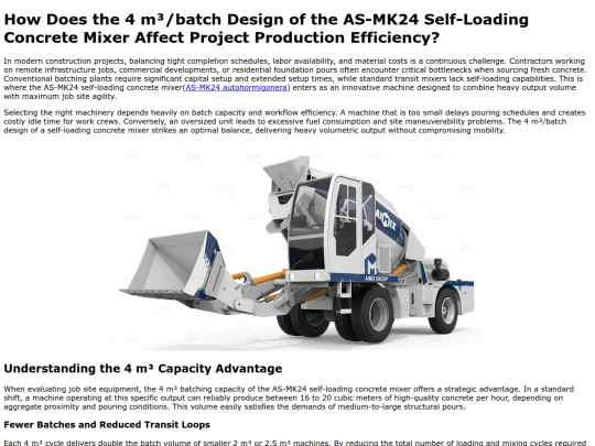 how-does-the-4-m3-batch-design-of-the-as-mk24-self-loading-concrete-mixer-affect-project-production-efficiency screenshot