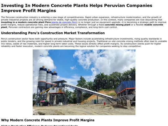 investing-in-modern-concrete-plants-helps-peruvian-companies-improve-profit-margins screenshot