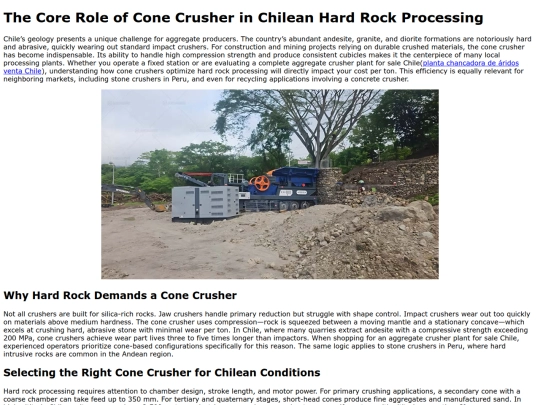 the-core-role-of-cone-crusher-in-chilean-hard-rock-processing screenshot