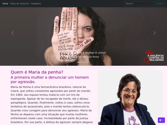 site violencia contra a mulher/SiteViolenciaContraMulher screenshot
