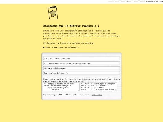 webring screenshot