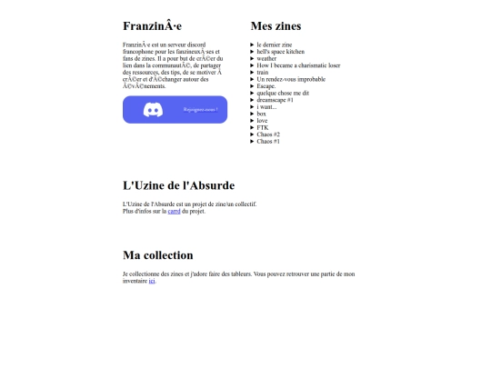zines/content screenshot
