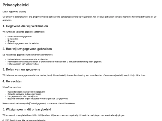 tiktok/privacybeleid screenshot