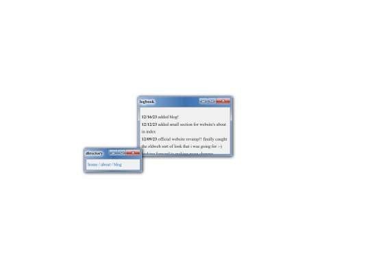 log screenshot