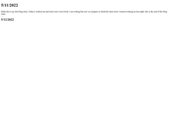myblog screenshot