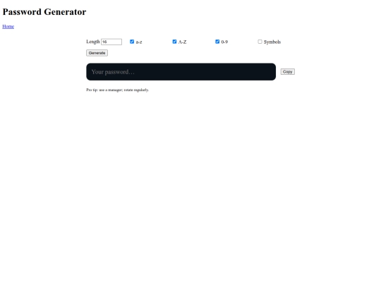 tools/password-gen screenshot
