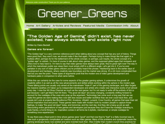 Directory pages/articles and reviews pages/goldenage screenshot