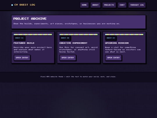 projects screenshot