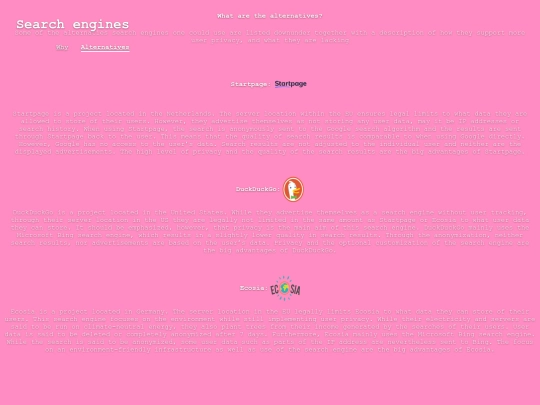 alternative screenshot