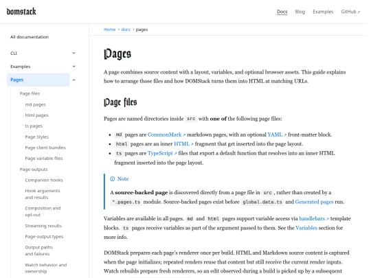 docs/pages screenshot
