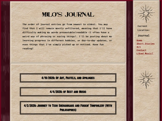 blog screenshot