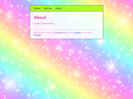 blog/about screenshot