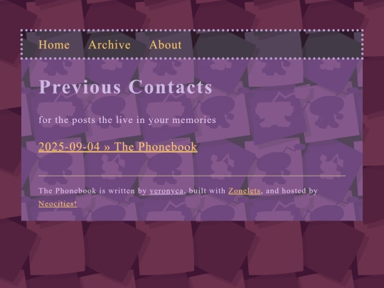 archive screenshot
