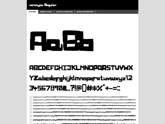 webfontkit-20250904-111227/veronyca-demo screenshot