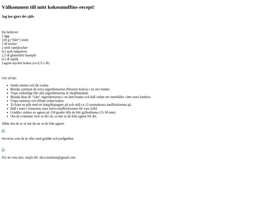 kokosmuffins screenshot