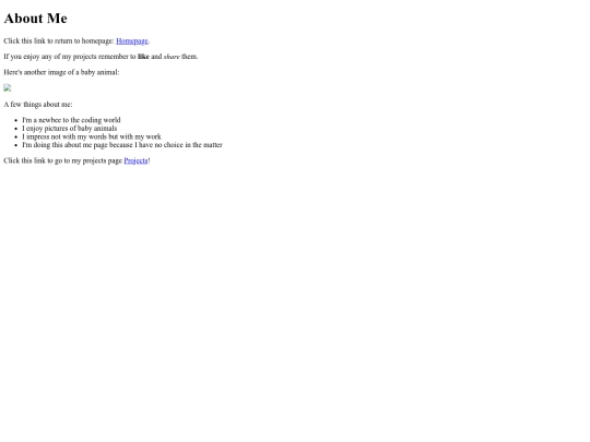 AboutMe screenshot