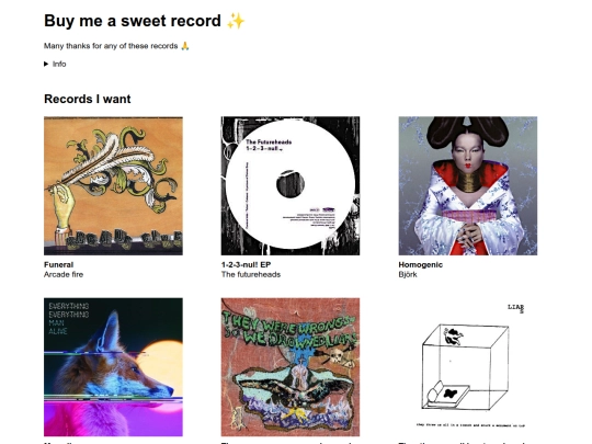 records screenshot