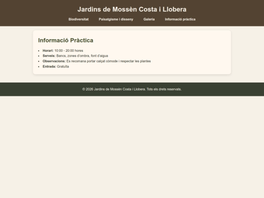 Informacio screenshot