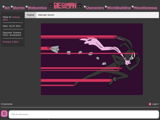 Art/2021 Page/ruhelos screenshot