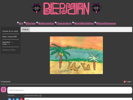 Art/Traditional Page/camels screenshot