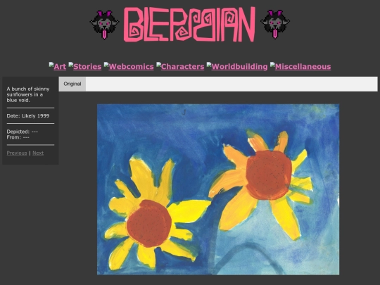 Art/Traditional Page/sunflowers screenshot