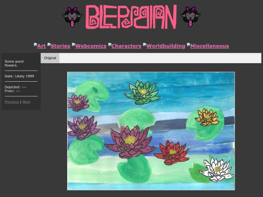 Art/Traditional Page/waterlilies screenshot