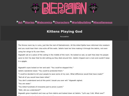 Stories/Kittens Playing God/accusation screenshot
