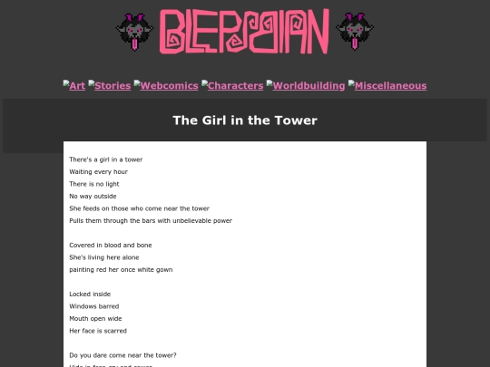 Stories/girlinthetower screenshot