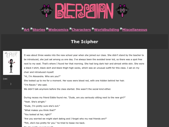 Stories/icipher screenshot