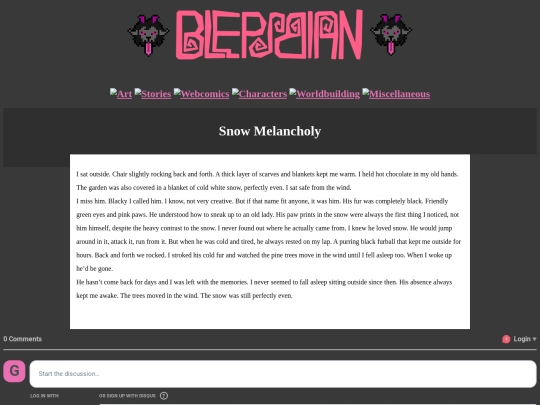 Stories/snowmelancholy screenshot