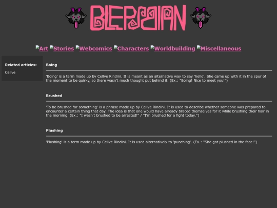 Worldbuilding/cellveisms screenshot
