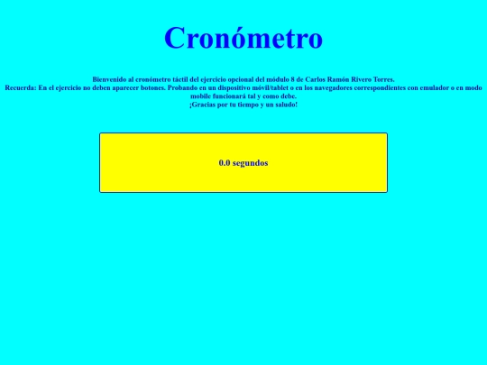 MiriadaX/CronometroMod8/CronometroTactil screenshot