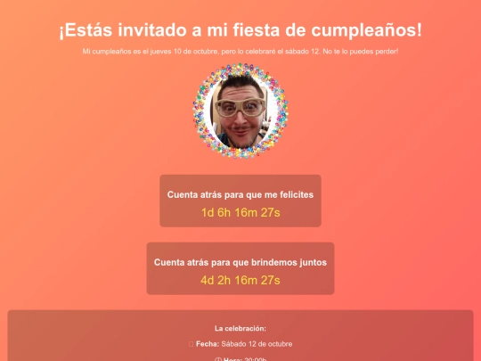 birthday screenshot