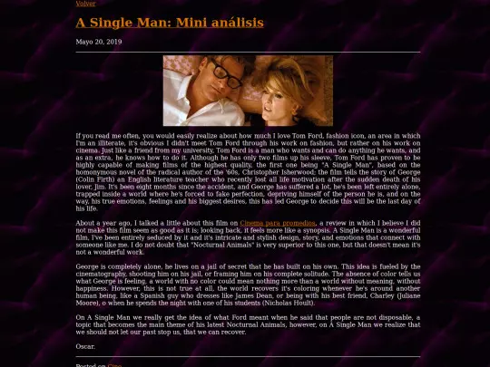 Cine/Entradas/001_ASingleMan screenshot