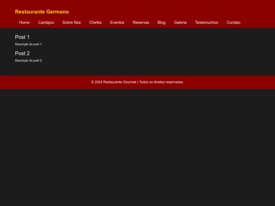 restaurant/blog screenshot