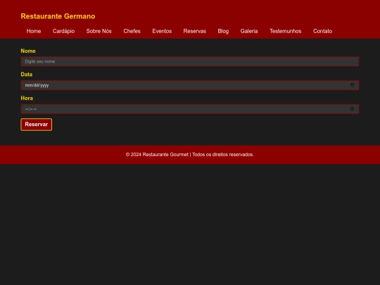 restaurant/reservas screenshot