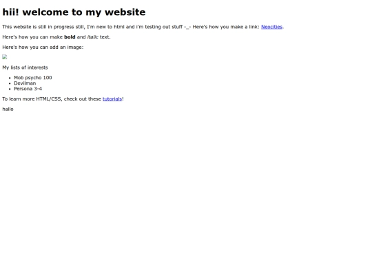 index screenshot