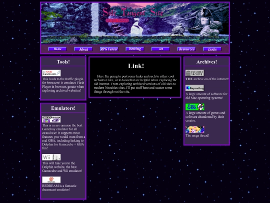 links screenshot