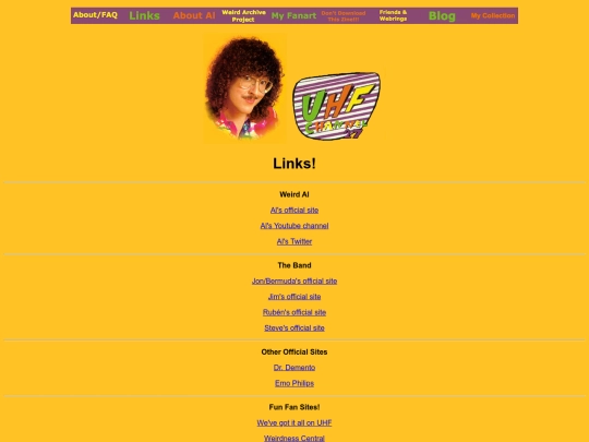 links screenshot