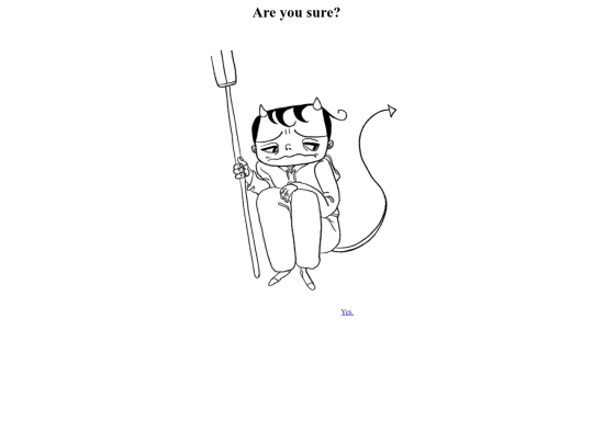 Are-you-sure screenshot