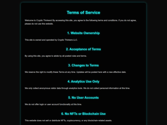 terms screenshot