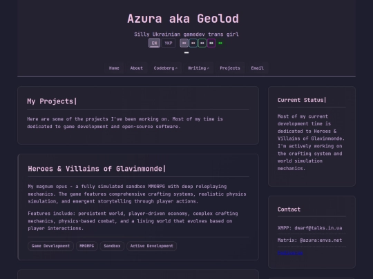 projects screenshot