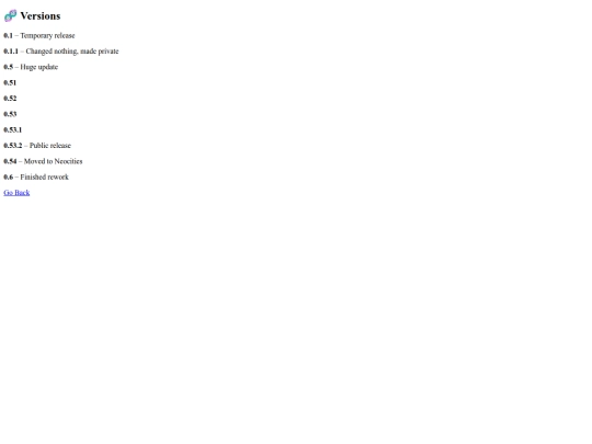 Old/versions screenshot