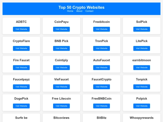 top50cryptosites screenshot