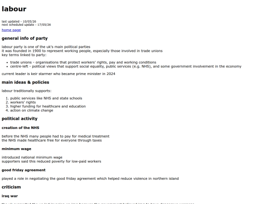 labour screenshot
