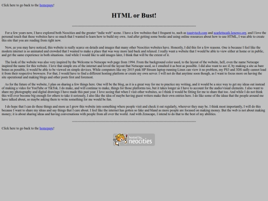 HTMLorBust screenshot