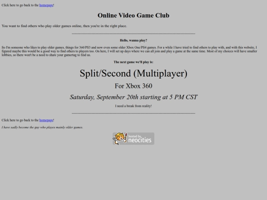 VGClub screenshot